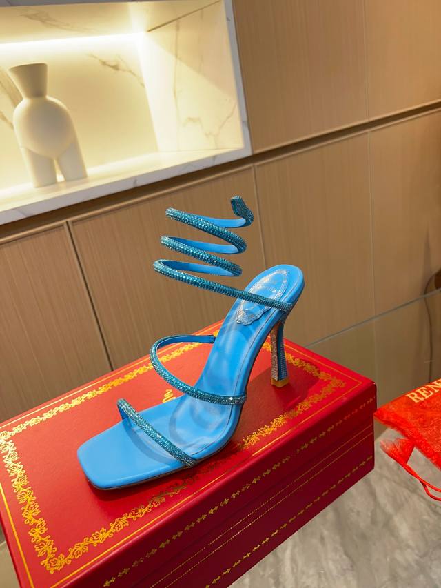 Rene Caovilla Rene Joevilla Latest Rc High Version Spring/Summer Cleo Viral Seri