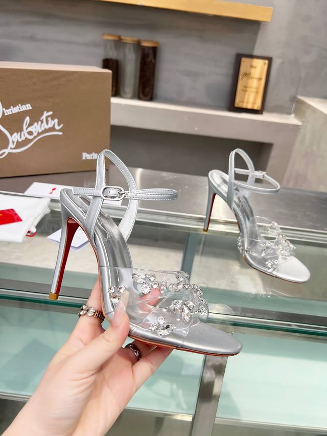 Christianlouboutin Road Platinum Cl Red Sole Shoes