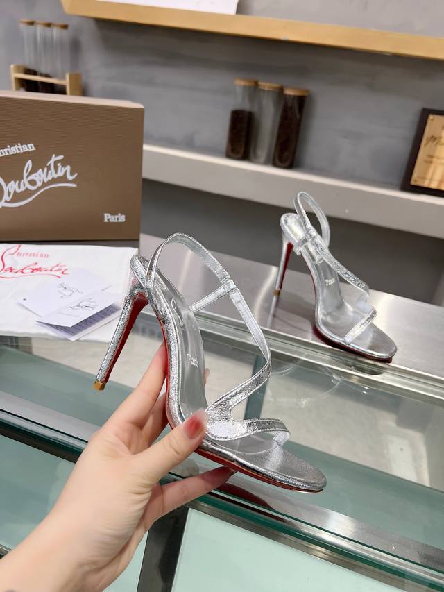 Christianlouboutin Road Platinum Cl Red Sole Shoes
