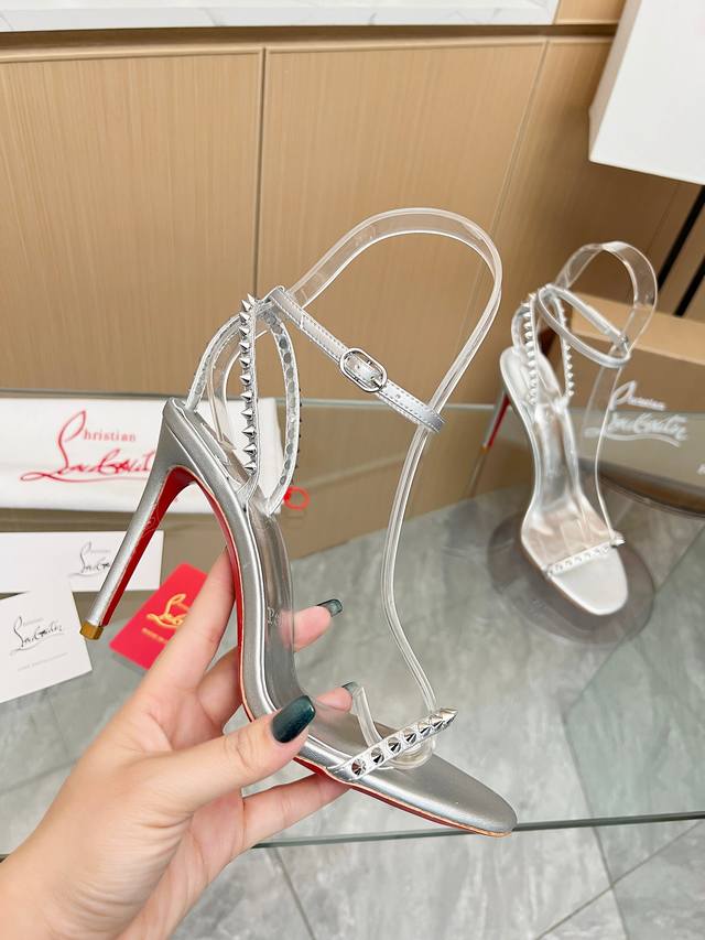 Christianlouboutin Road Platinum Cl Red Sole Shoes