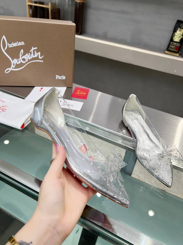 Christianlouboutin Road Platinum Cl Red Sole Shoes