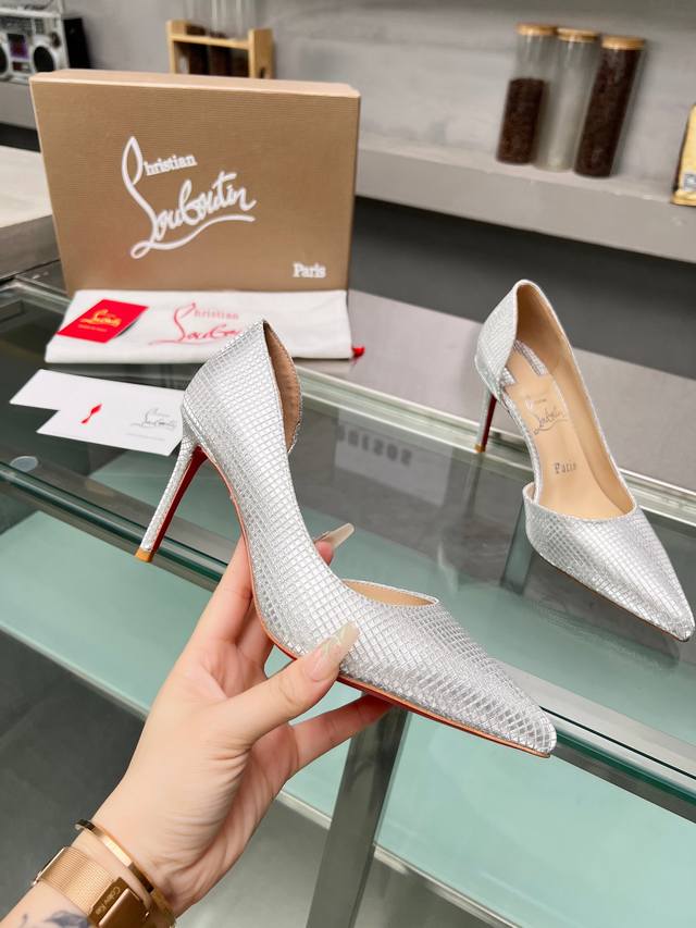 Christianlouboutin Road Platinum Cl Red Sole Shoes