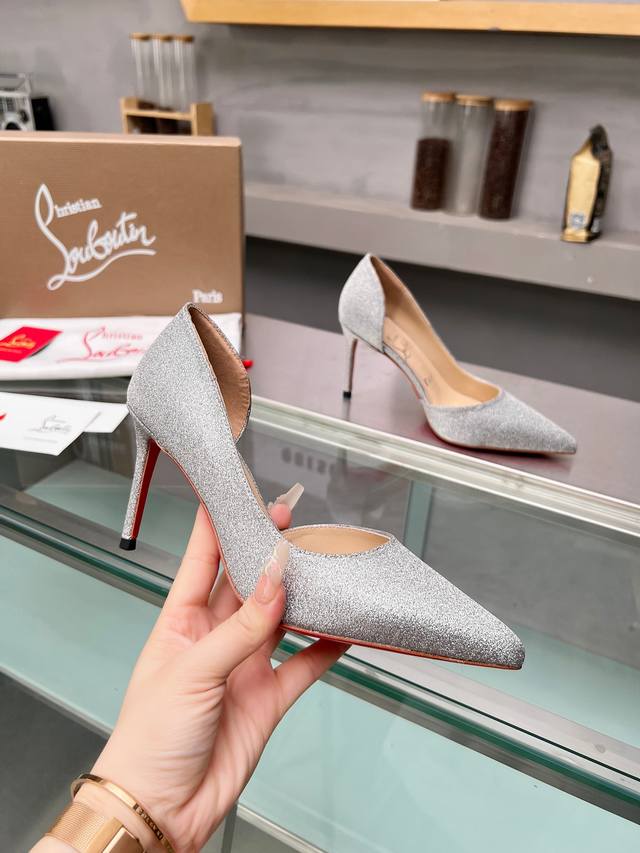Christianlouboutin Road Platinum Cl Red Sole Shoes
