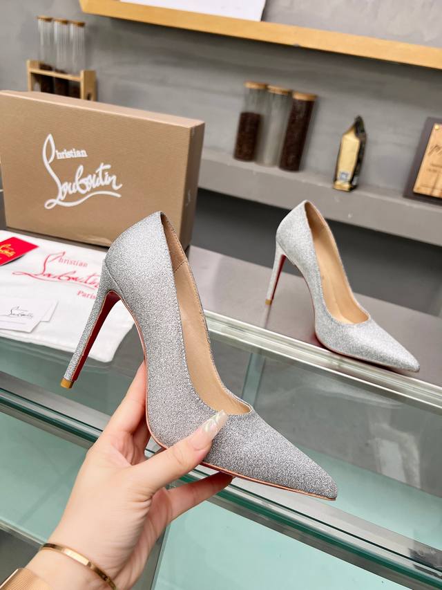 Christianlouboutin Road Platinum Cl Red Sole Shoes