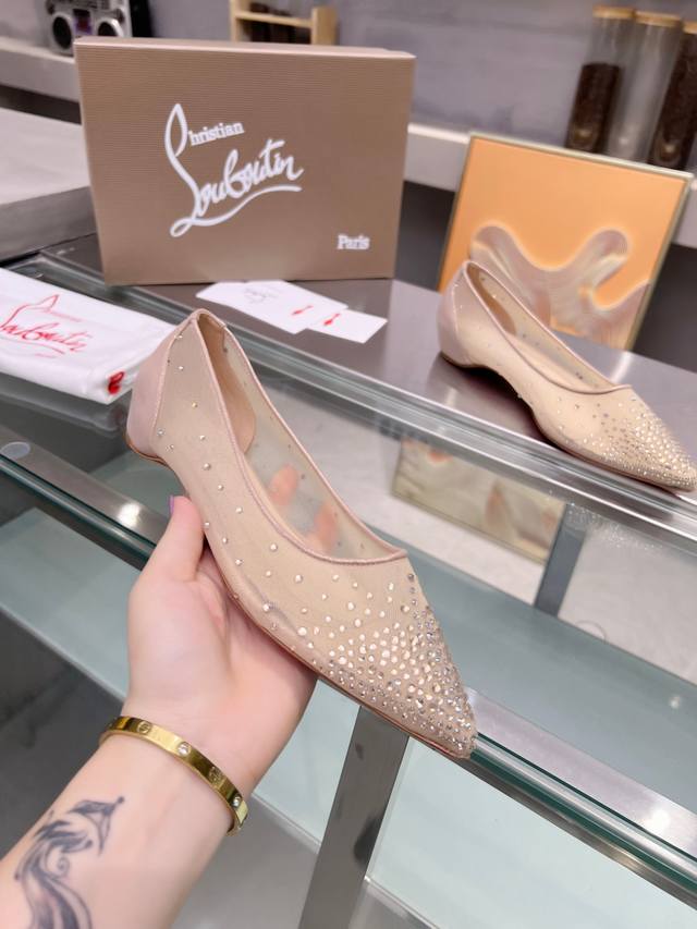 Christianlouboutin Road Platinum Cl Red Sole Shoes