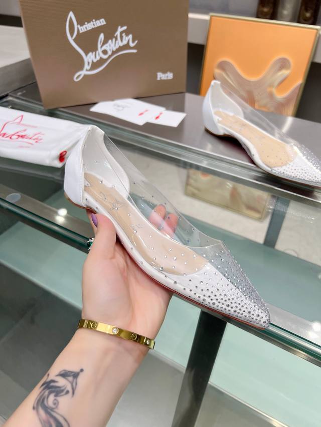 Christianlouboutin Road Platinum Cl Red Sole Shoes
