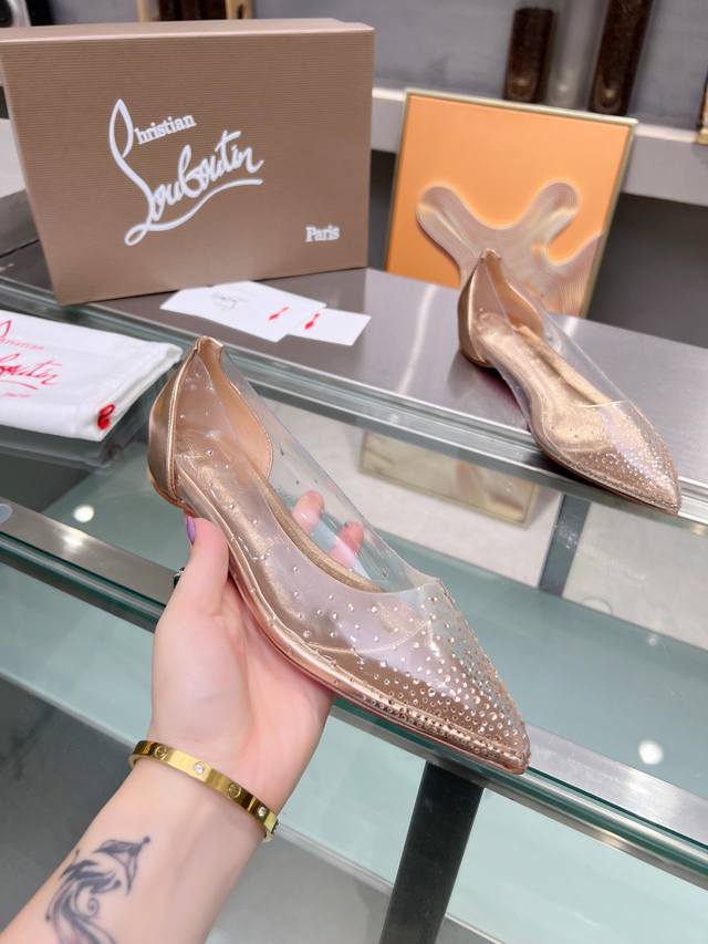 Christianlouboutin Road Platinum Cl Red Sole Shoes