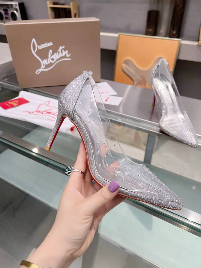 Christianlouboutin Road Platinum Cl Red Sole Shoes