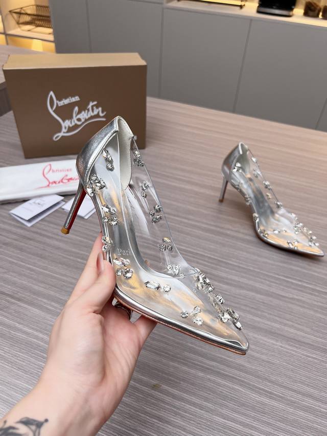 Christianlouboutin Road Platinum Cl Red Sole Shoes