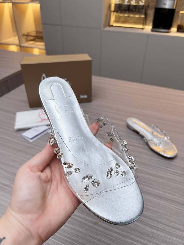 Christianlouboutin Road Platinum Cl Red Sole Shoes