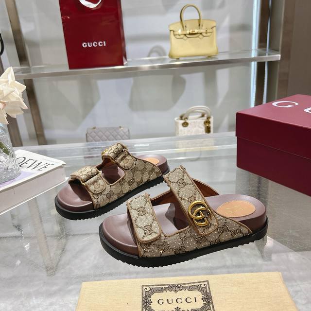 9115-8 Apricot G Diamond 35-42 This Piece Is Part Of The Gucci Lido Collection,