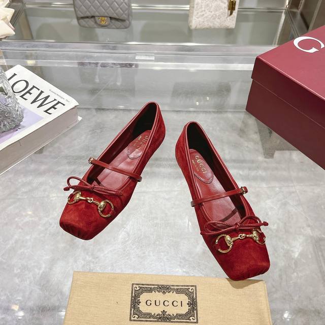 9099-10 Burgundy 35-42 This Horsebit Ballet Flat Features A Square Toe Design An