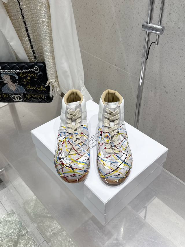 Couple's Edition Graffiti Style Men's Size 10 Maisonmargiela Mm6 Magila High-Top