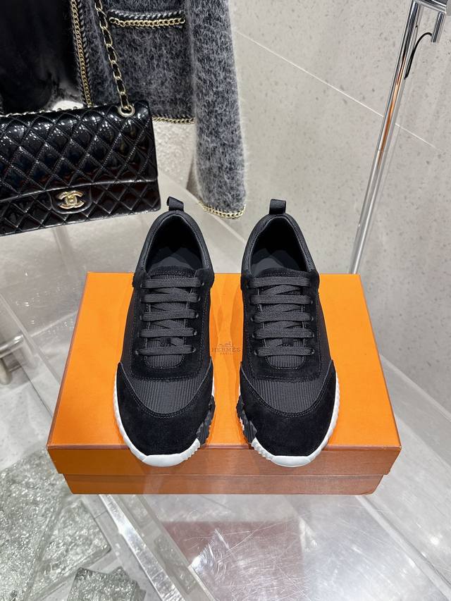 Premium Edition Couple's Style Men's Size 10 Hermes Bouncing Unisex Casual Sneak