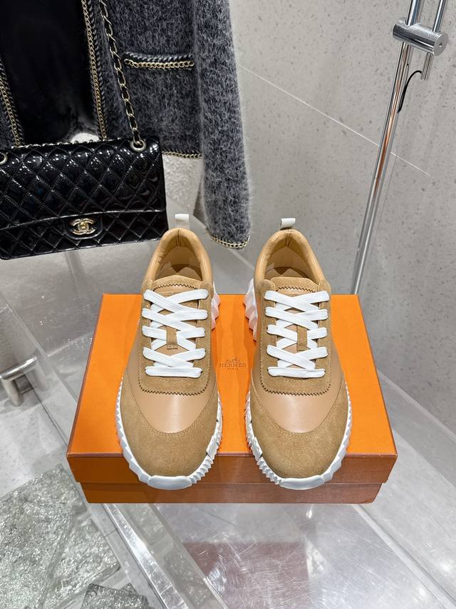 Top-Tier Edition Men's Hermes Bouncing Unisex Casual Sports Shoes Couple's Style