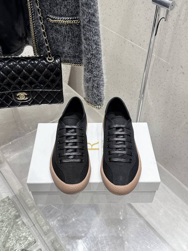 Therow 2025 Spring/Summer Minimalist Canvas Low-Top Casual Shoes These Low-Top S