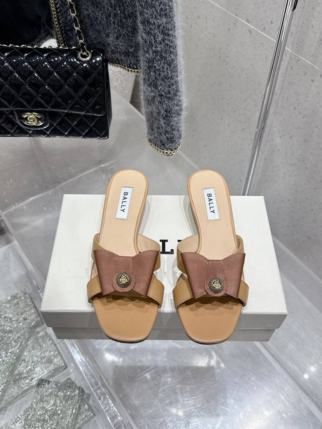 Top-Tier Version Bally 2025 Spring/Summer New Arrival Fashion Woven Ribbon Bow B