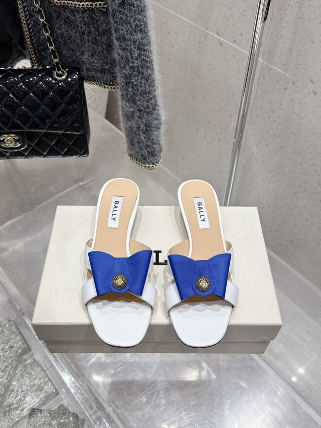 Top-Tier Version Bally 2025 Spring/Summer New Arrival Fashion Woven Ribbon Bow B