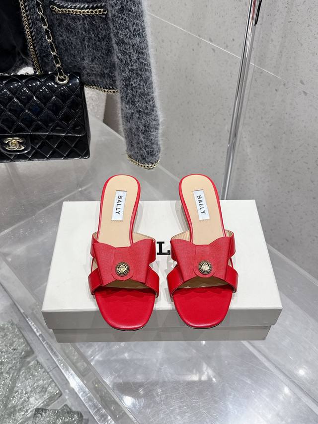 Top-Tier Version Bally 2025 Spring/Summer New Arrival Fashion Woven Ribbon Bow B