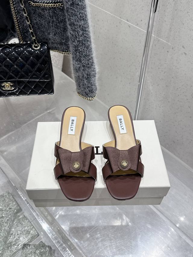 Top-Tier Version Bally 2025 Spring/Summer New Arrival Fashion Woven Ribbon Bow B