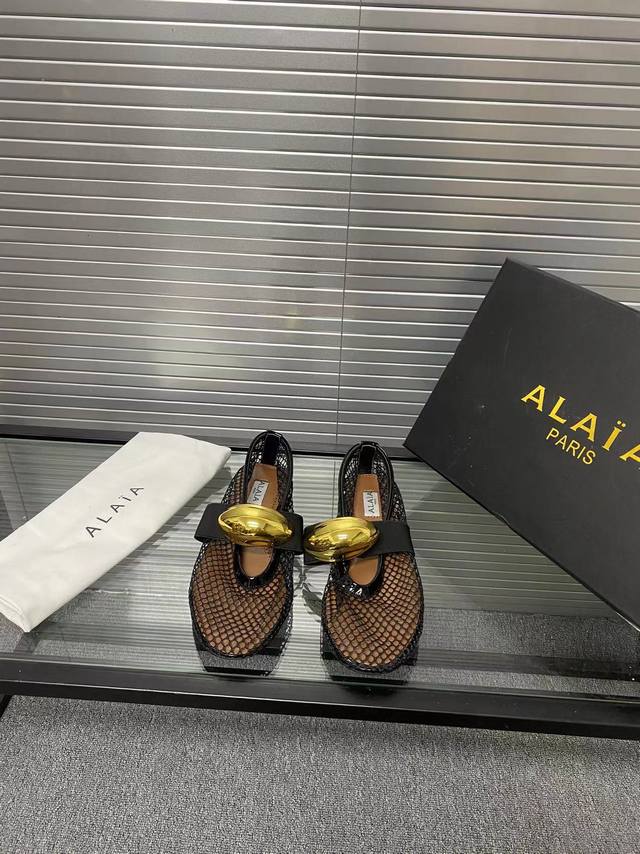 Mesh Design!!! Alaia Runway-Inspired Flat Ballet Flats! Sweet And Edgy Ballet St