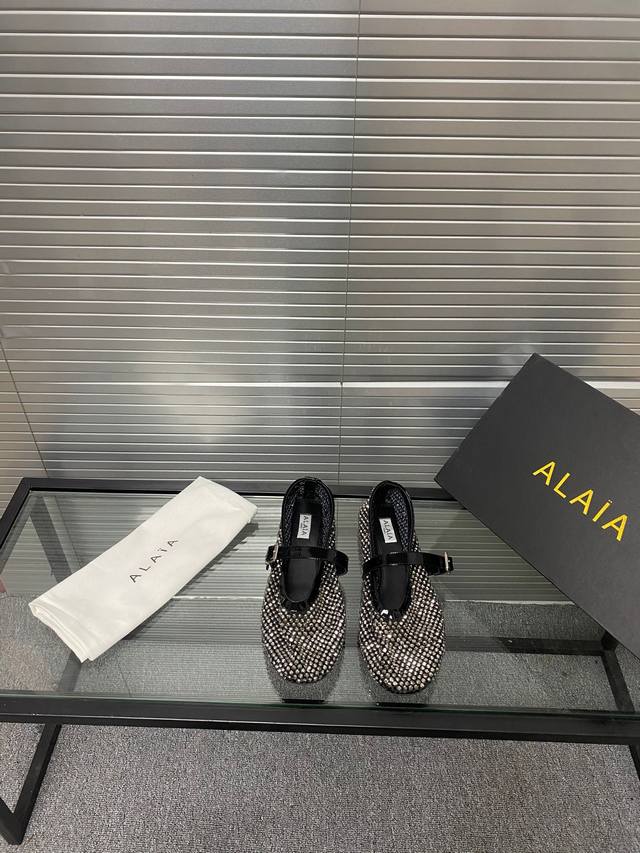 Mesh Fabric Style!!! Alaia Runway-Style Flat Ballet Flats! Sweet And Edgy Ballet