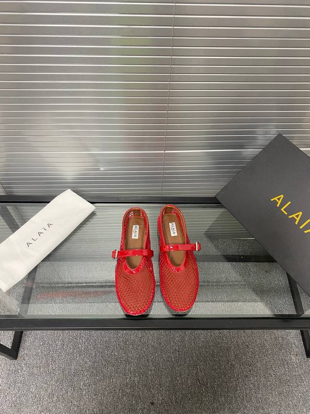 Mesh Design!!! Alaia Runway-Inspired Flat Ballet Flats! Sweet And Edgy Ballet St