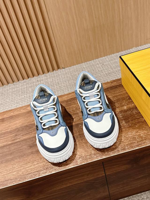 Men's Sizes Only #Fendi Spring/Summer New Shoe Style. Features A Lace-Up Design,