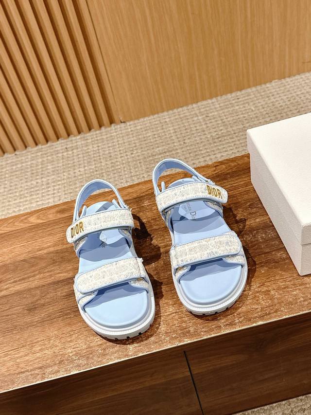 Dior's Latest Trendy Sandals, Classic Upgraded Magic Tape Sandals, Authentic Rep