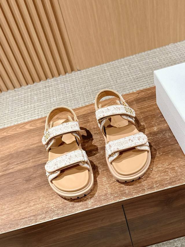Dior's Latest Trendy Sandals, Classic Upgraded Magic Tape Sandals, Authentic Rep