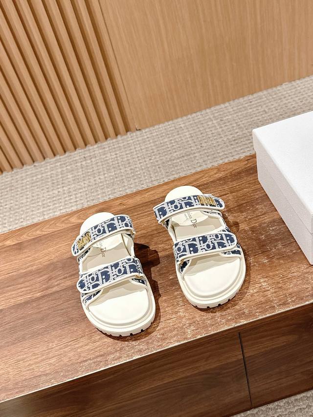 Dior's Latest Trendy Sandals, Classic Upgraded Magic Tape Sandals, Authentic Rep