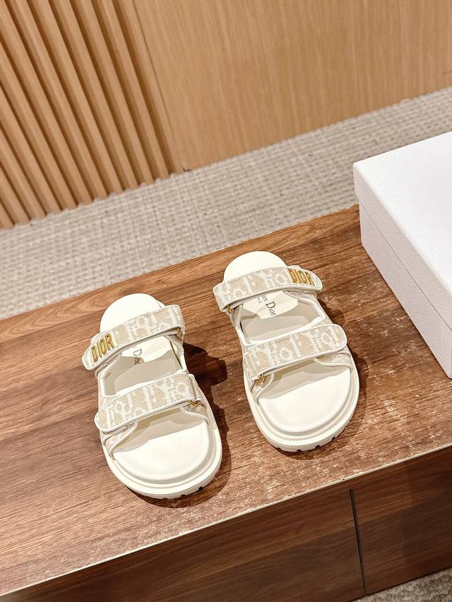 Dior's Latest Trendy Sandals, Classic Upgraded Magic Tape Sandals, Authentic Rep