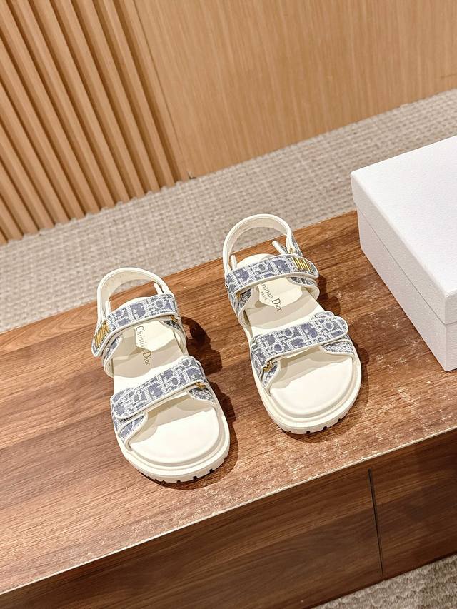 Dior's Latest Trendy Sandals, Classic Upgraded Magic Tape Sandals, Authentic Rep
