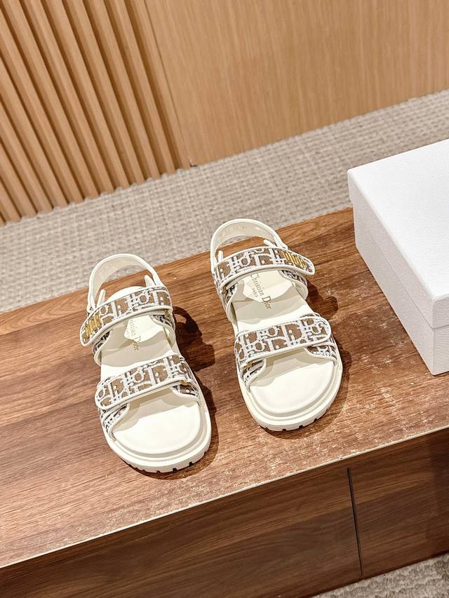 Dior's Latest Trendy Sandals, Classic Upgraded Magic Tape Sandals, Authentic Rep