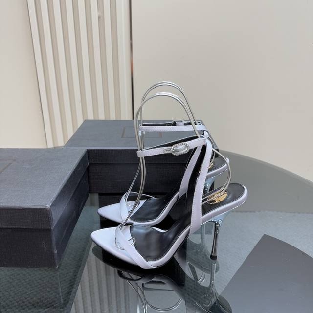 Top-Tier Version Sain*Laurent 2025 New Spring/Summer Collection High-Heeled Sand