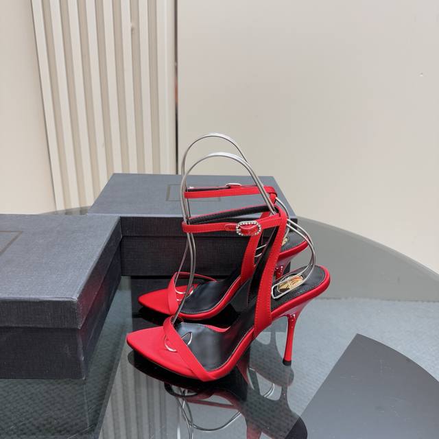 Top-Tier Version Sain*Laurent 2025 New Spring/Summer Collection High-Heeled Sand