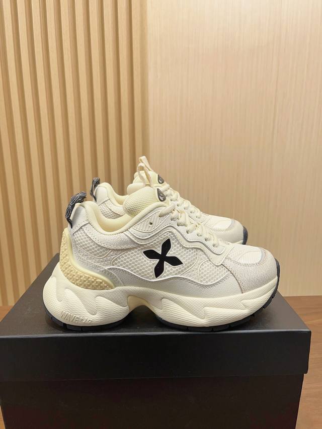 Orange Factory Price P Smfk Cross Flower Retro Elevated Thick Sole Casual Sports