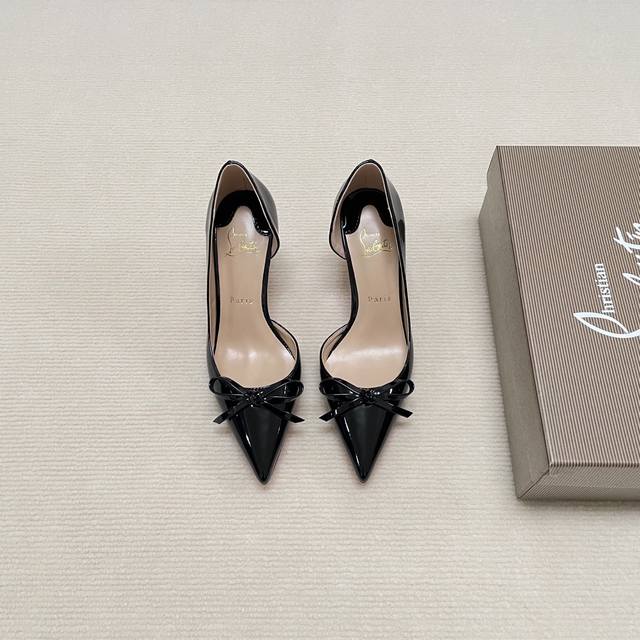 Orange Factory Price P Christian Louboutin 2025 New Model Cl Red Sole Shoes Bow