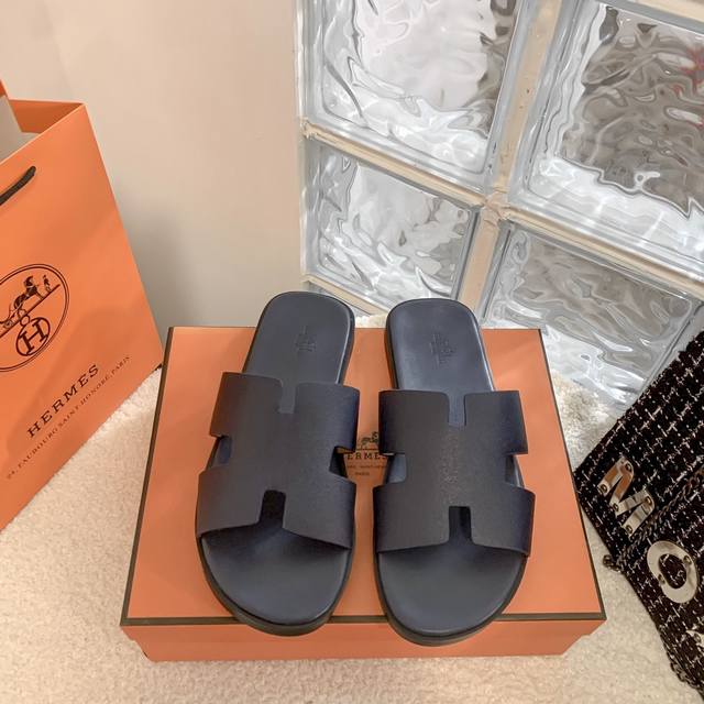Orange Factory Price P Hermes Spring/Summer New Arrival Men's H-Strap Sandals Ca