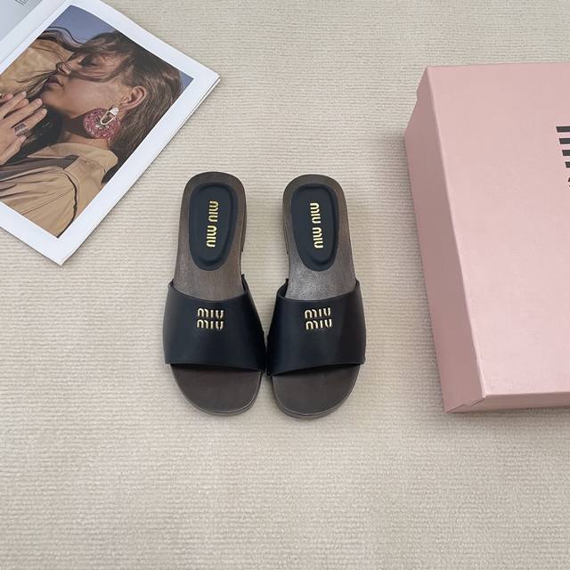 Orange Factory Price P Miu Miu Spring New Arrival Candy-Colored Thick-Soled Slip