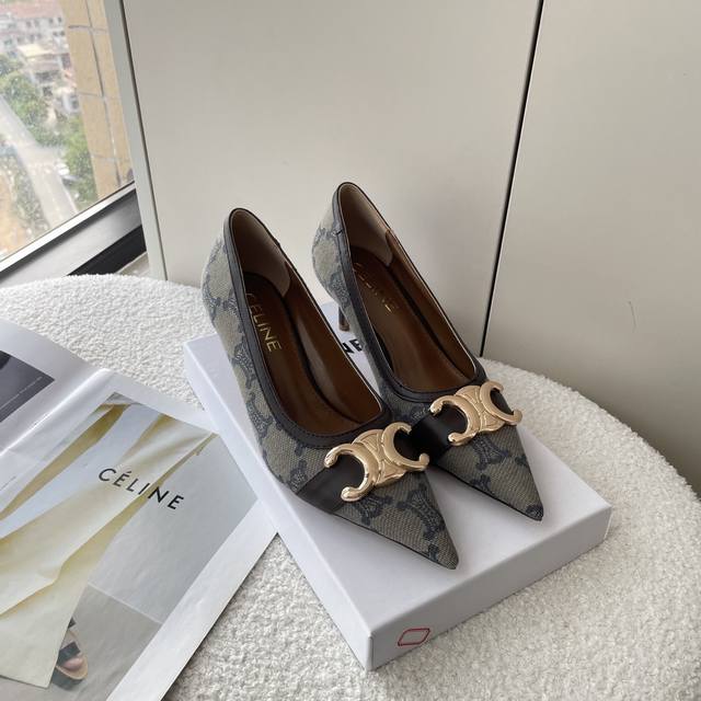 Orange Factory Price P Celine Spring/Summer New Arrival Arc De Triomphe Pointed-