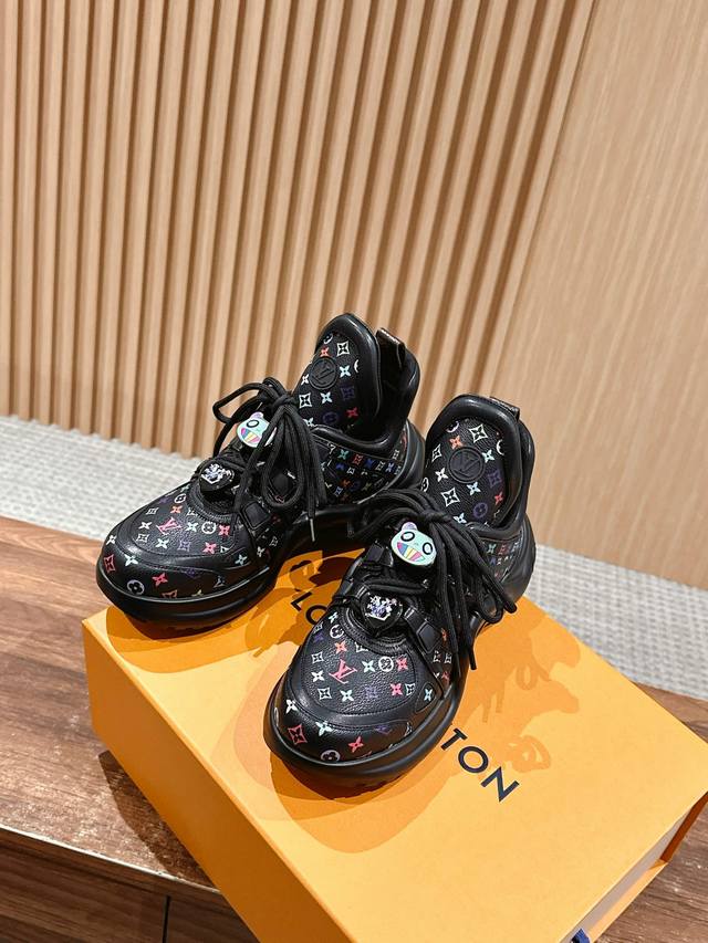 Orange Factory Price P Louis Vuitton Lv New Colorway Casual Dad Shoes Arch-Shape