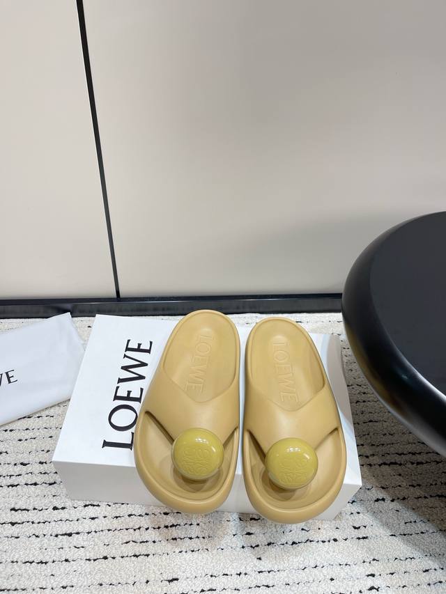 Factory Price: Loewe Spring/Summer New Arrival Ease Bubble-Shaped Toe-Post Beach