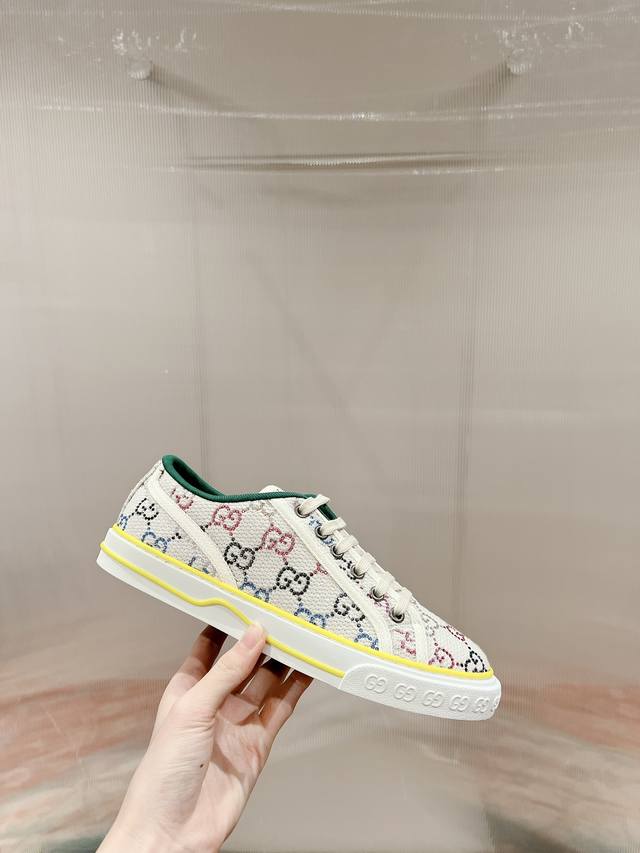 Orange Factory Price P Gucci 1977 Series Classic Low-Top Canvas Shoes Casual Sho