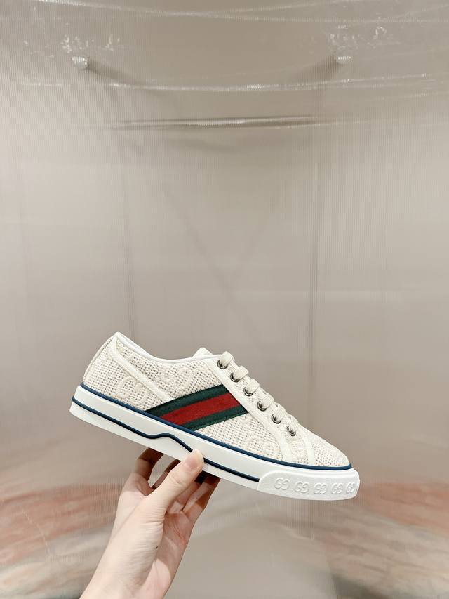 Orange Factory Price P Gucci 1977 Series Classic Low-Top Canvas Shoes Casual Sho