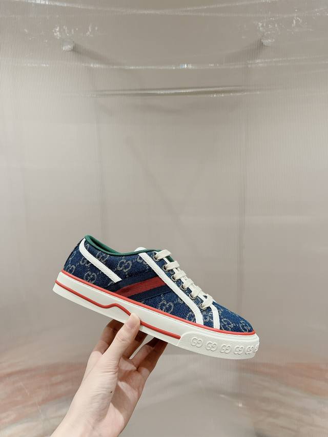 Orange Factory Price P Gucci 1977 Series Classic Low-Top Canvas Shoes Casual Sho