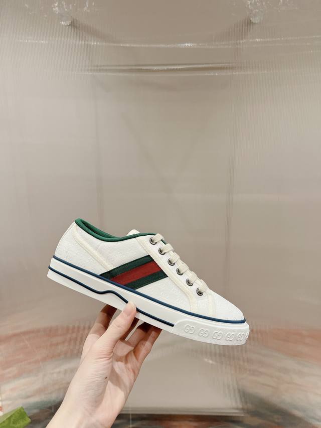 Orange Factory Price P Gucci 1977 Series Classic Low-Top Canvas Shoes Casual Sho