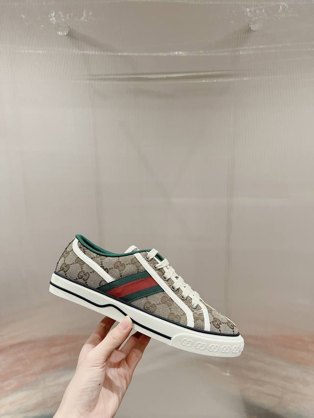 Orange Factory Price P Gucci 1977 Series Classic Low-Top Canvas Shoes Casual Sho
