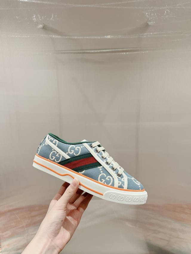 Orange Factory Price P Gucci 1977 Series Classic Low-Top Canvas Shoes Casual Sho
