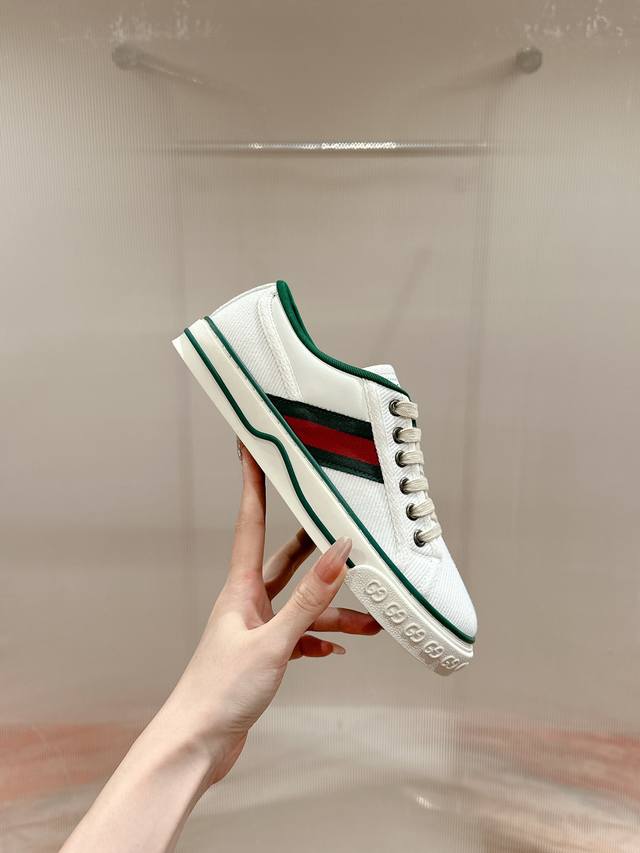 Orange Factory Price P Gucci 1977 Series Classic Low-Top Canvas Shoes Casual Sho